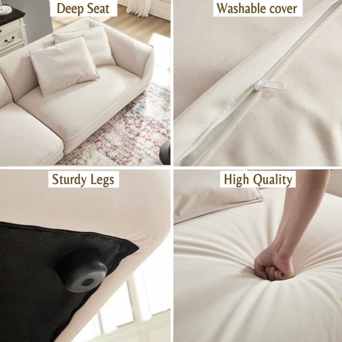 110" Cloud Modular Sectional Sofa for Living Room