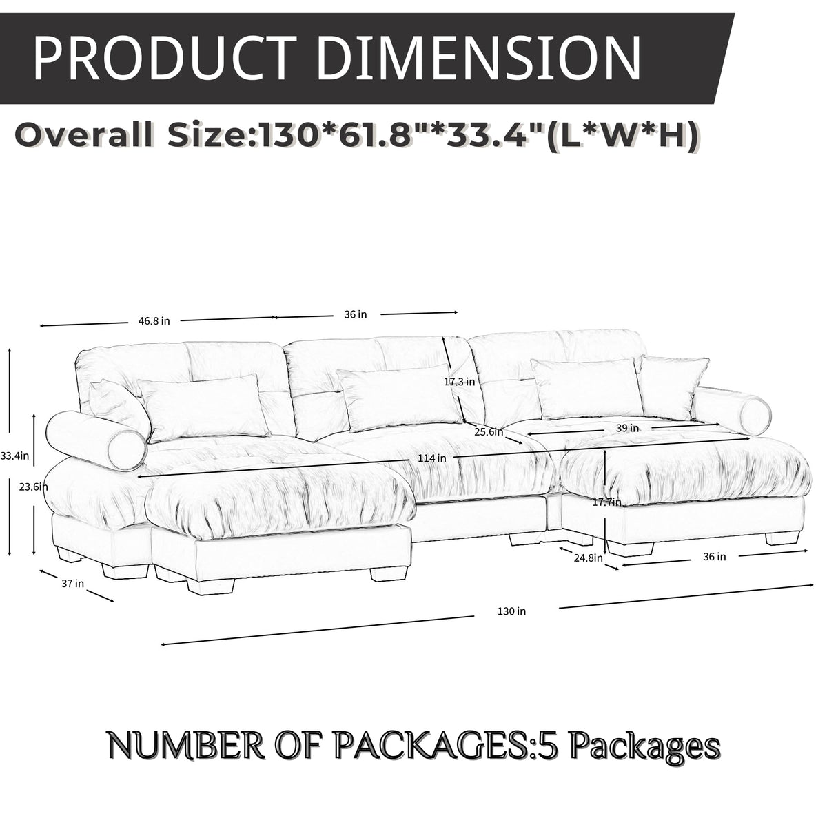 130" Modular Sectional Sofa,Velvet Upholstered Couches for Living Room,3 Seater Green Sofa Couch with Movable Ottoman,Big Comfy Loveseat Sofa with Deep Seats for Living Room,Apartment,Bedroom