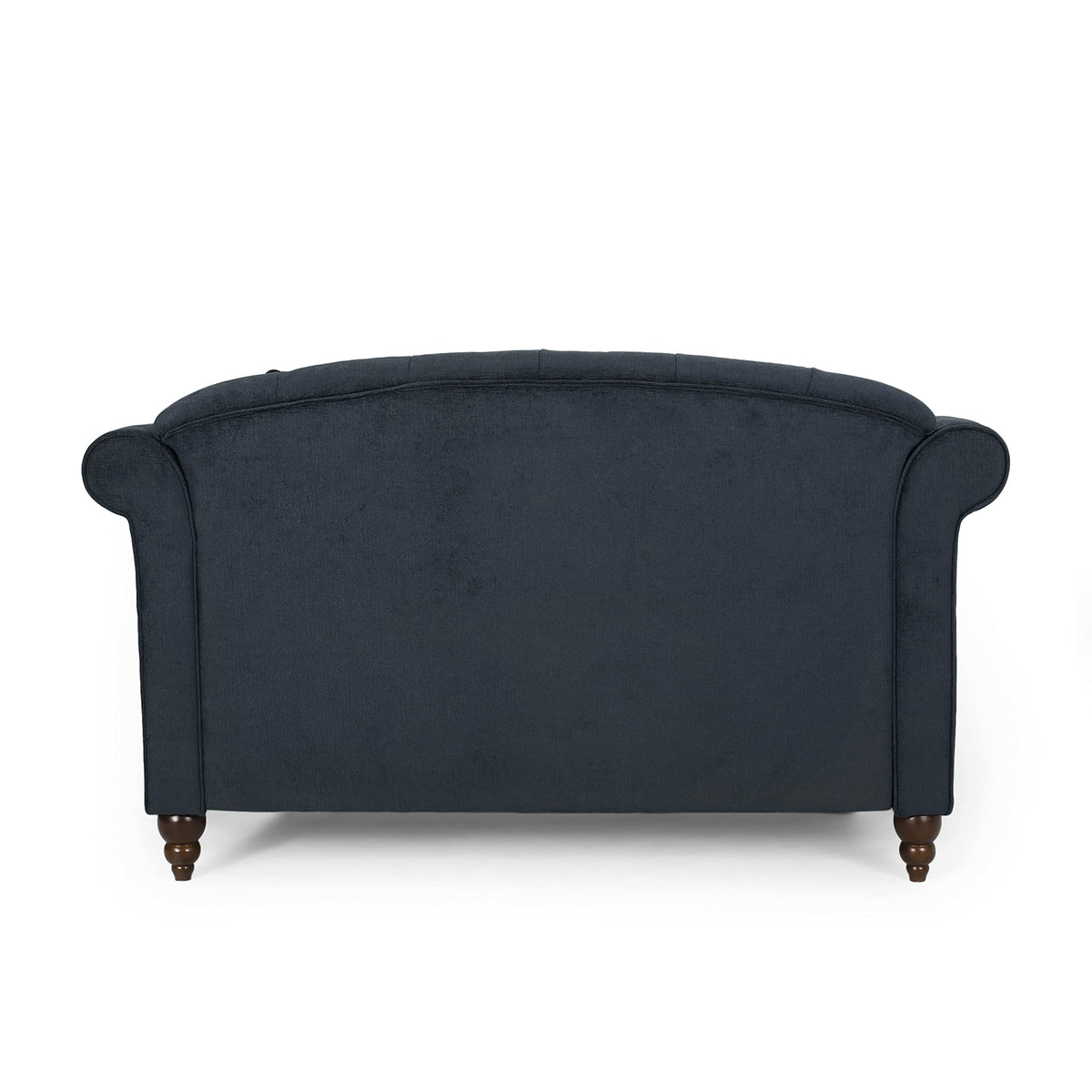 Tidyard Love Seat Chaise Lounge with Button Tufting and Diamond Stitching, 58.? D x 6? W x 34.? H, Polyester Fabric with Birch Wood Legs, Includes 2 Accent Pillows