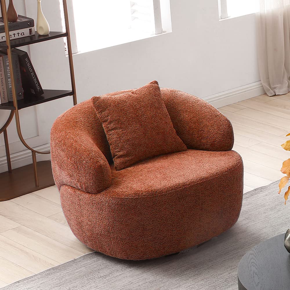 WILLIAMSPACE 93.6" Curved Sofa, Modern Upholstered Boucle Curved Couch with 3 Throw Pillows, 3-Seat Sofa Couch for Living Room, Apartment (Beige)
