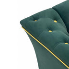 Yogald 89.5” Chesterfield Sofa 3-Seater Couch with Tufted Back, Reteo Green