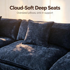108" L Shaped Modular Sectional Cloud Couch