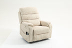 Tidyard Lounge Chair with Lift Function, 180° Reclining Electric Massage Sofa for Elderly, Power Recliner with Remote Control, Cup Holder & Wireless Charging, 400 lbs Capacity