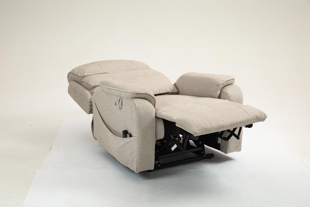 Tidyard Lounge Chair Recliner Sofa with Massage & Heat, Electric Lift Chair for Elderly, 180° Flat Lay, Remote Control, Cup Holder, Wireless Charging, 400 lb Capacity