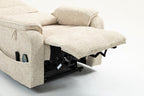 Tidyard Lounge Chair with Lift Function, 180° Reclining Electric Massage Sofa for Elderly, Power Recliner with Remote Control, Cup Holder & Wireless Charging, 400 lbs Capacity