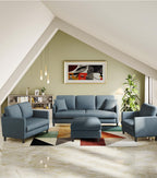 Welzona Loveseat Sofa, Teddy Love seat Couches 83", with 2 Storage Ottomans