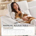 Wall Hugger Power Reclining Loveseat, Loveseat Recliner Sofa, Beige