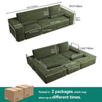 YITAHOME 103" Convertible Sofa 65 20260918QWE65