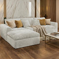 108 inch high Resilience Boneless Sponge Sofa with 30 Density, Double Layer Cloud Like Cushions, Multiple Combination Options, no Installation Required,