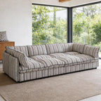125" Oversized Modular Sectional Sofa with Storage,Convertible L/U-Shaped Chenille Cloud Couch with Reversible Chaise, 8 Seater Storage Sectional Sofa for Living Room