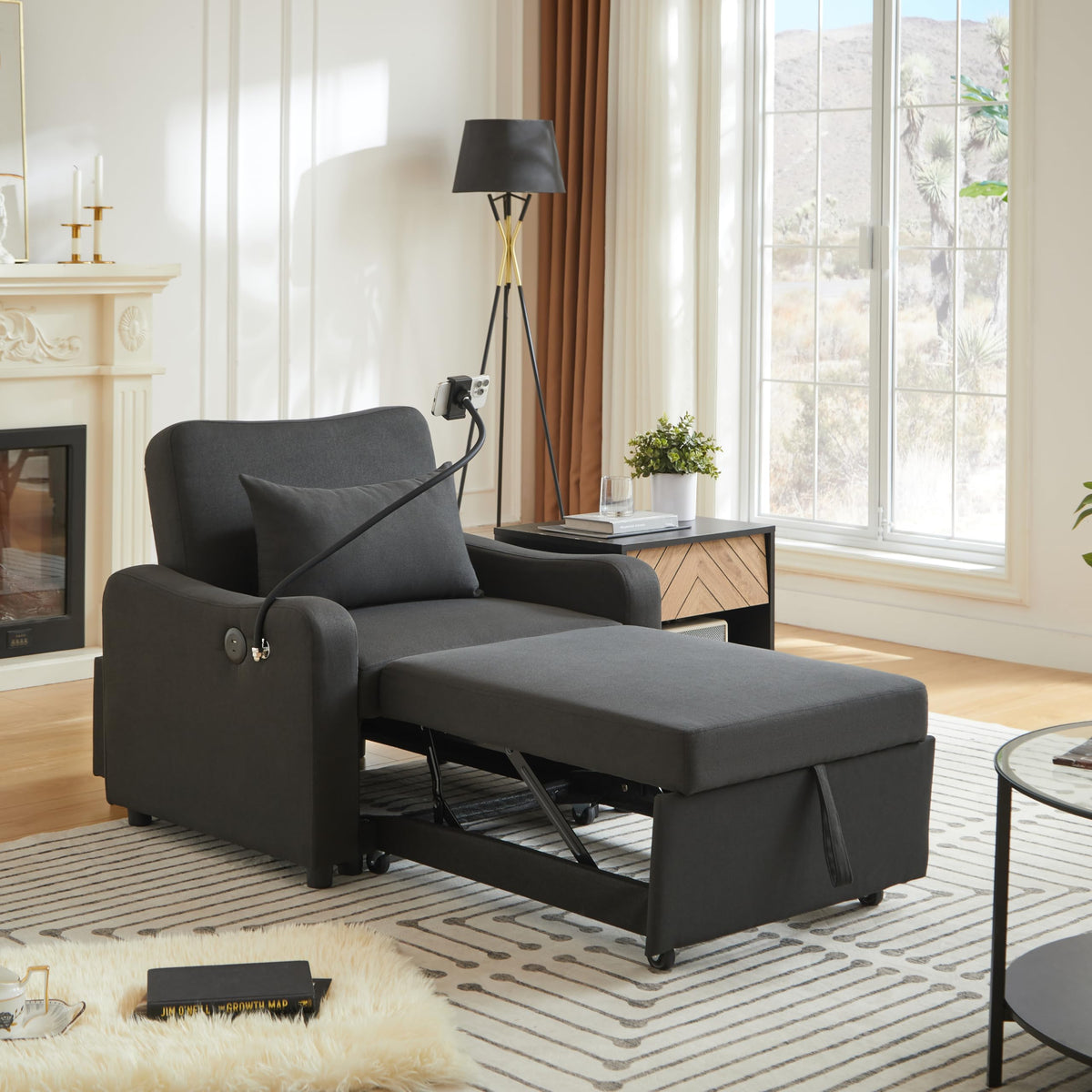 Velvet Chesterfield Sofa Set, 3-Seater and Loveseat