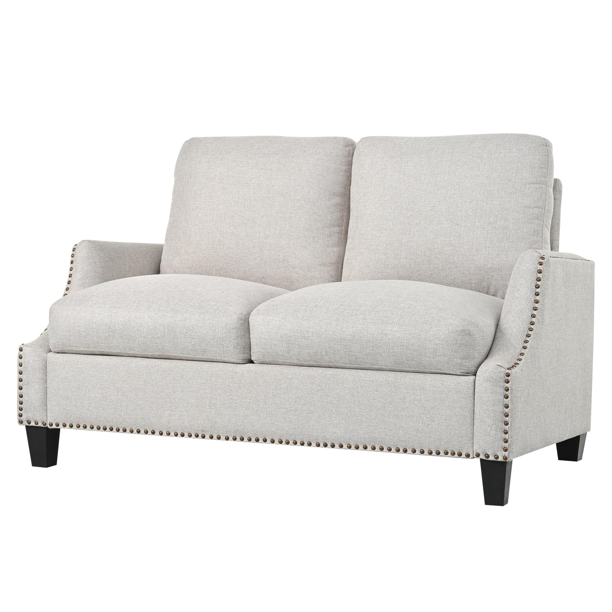 Tidyard Living Room Sofa Set, Sectional Couch with Loveseat&Armchair, Modern 3-Seater+2-Seater+Accent Chair Furniture for Apartment, Fabric Upholstery, Wooden Frame, Pocket Springs, Removable Covers