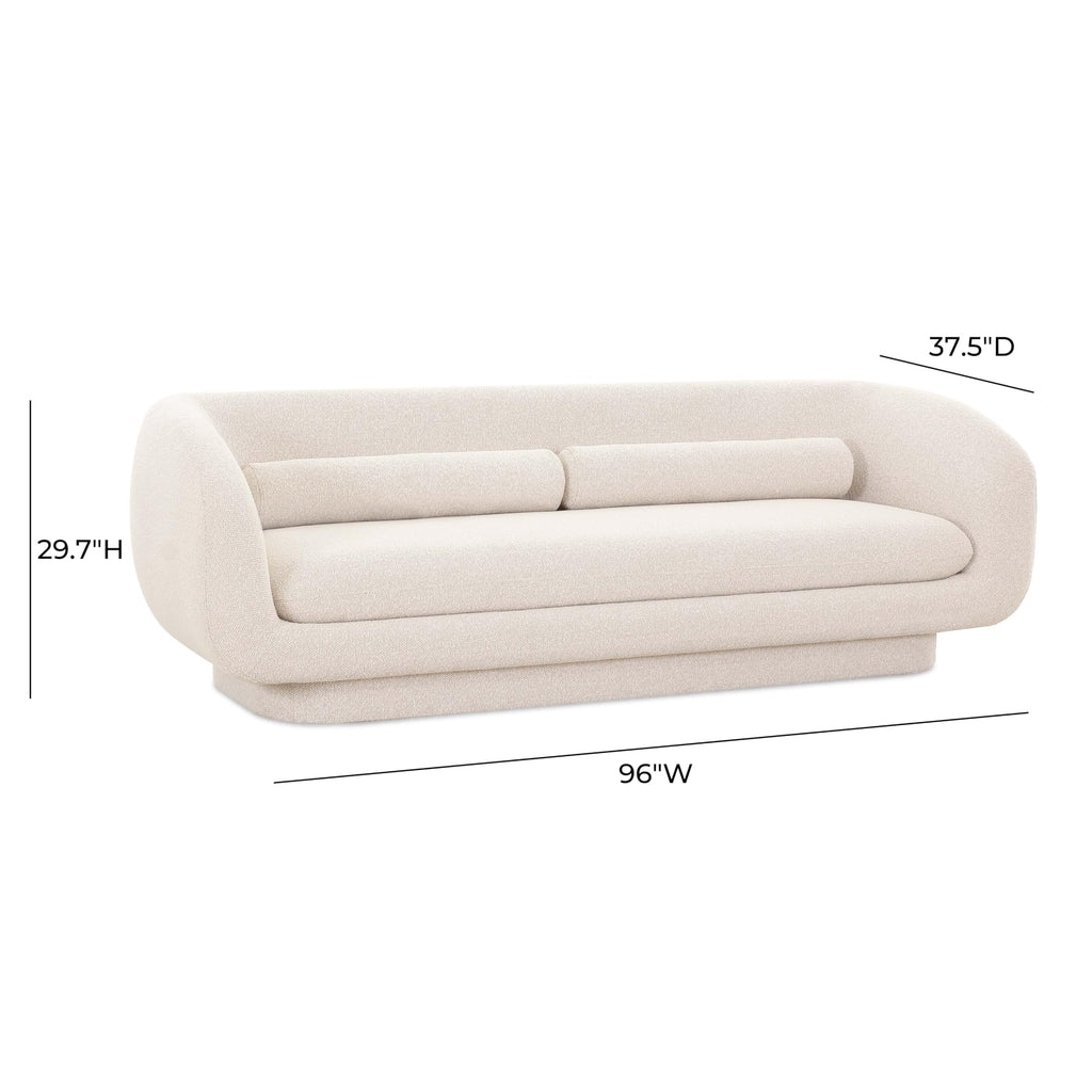 Tov Furniture Simone Cream Boucle Sofa