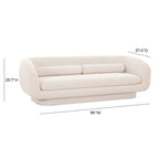 Tov Furniture Simone Cream Boucle Sofa