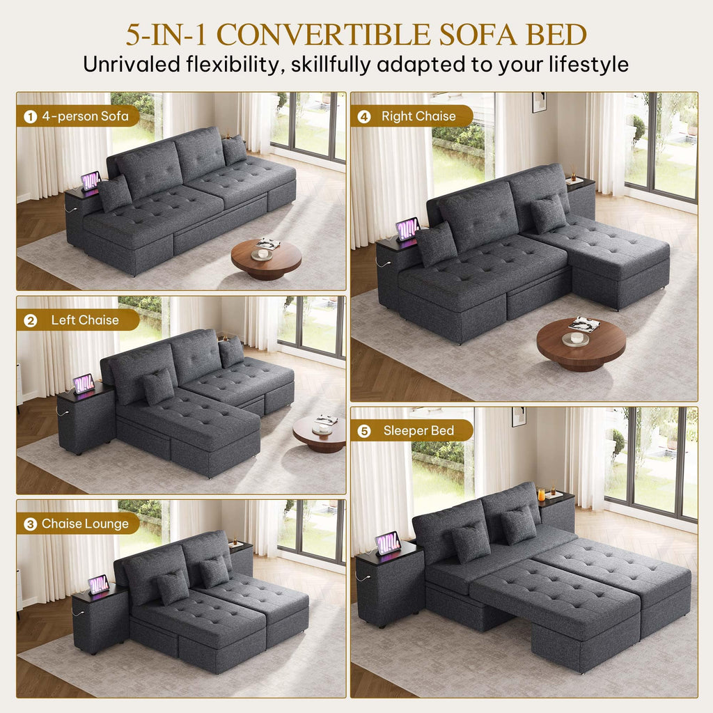 YITAHOME Queen Size Sleeper Sofa 62 20260918QWE62