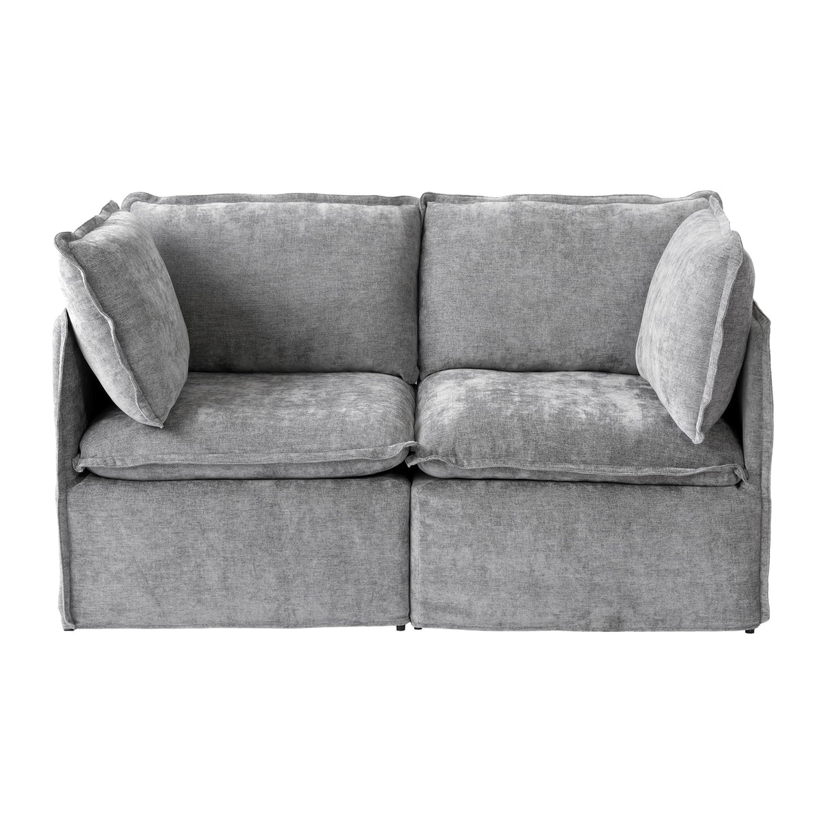 WJShome 5-Seater Cloud Modular Sofa Sectional Living Room Couch, Khaki