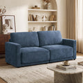 110.6" Modular Sectional Sofa with Ottoman, Upholstered L Shaped Sectional Couch with Thick Cushions, Oversized Chenille Comfy 4 Seater Sofas for Living Room, Easy Assembly, White