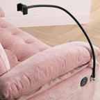 Tufted Recliner Loveseat Sofa with Storage Ottoman Sets for Living Room