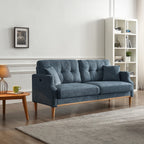 Tidyard Living Space 3 Seater Sofa with Waterproof Fabric & USB Charging Port, High-Density Foam Cushion, 800 lbs Weight Capacity, Polyester Upholstery, Dustproof & Breathable Living Room Couch