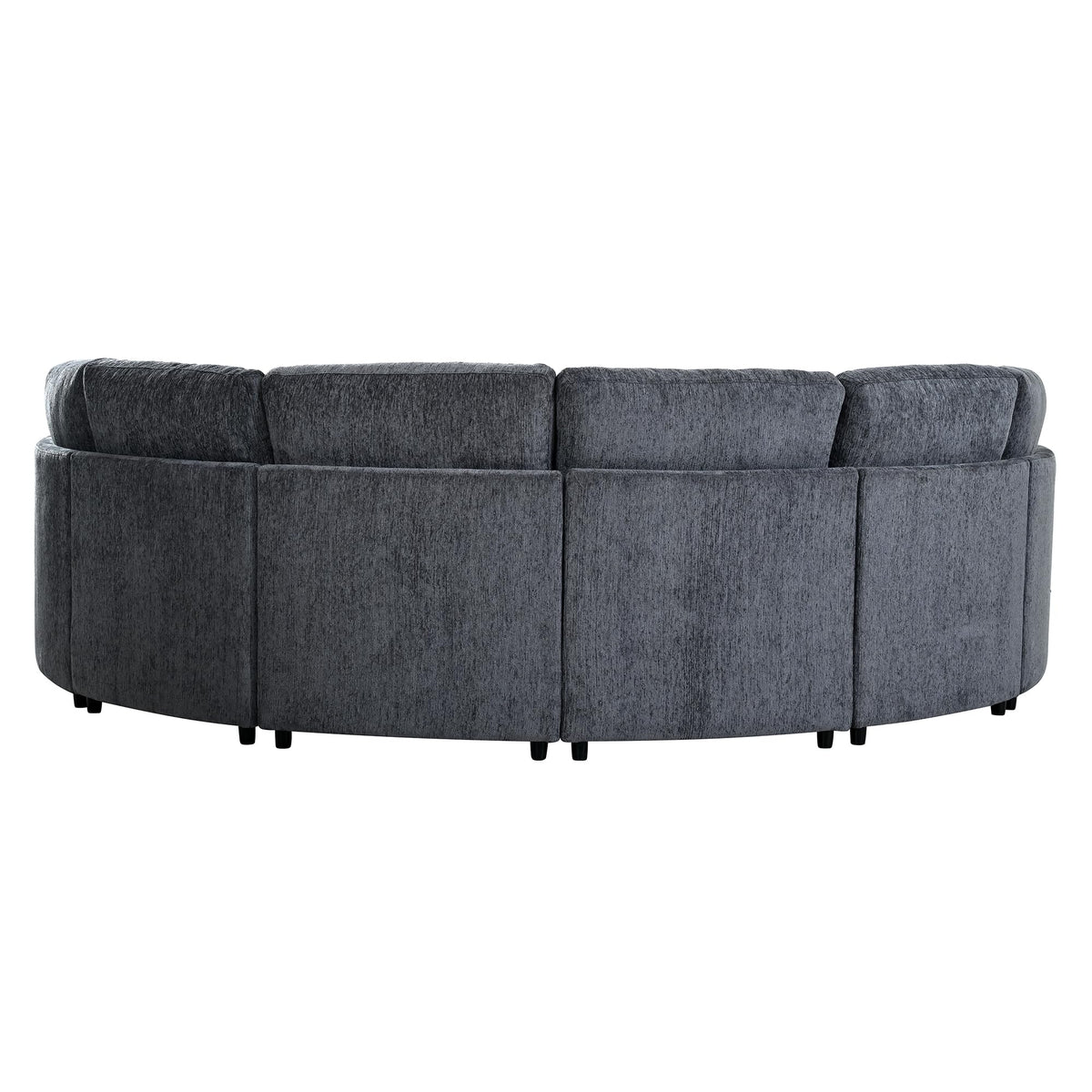 109.4'' Curved Modular Sectional Sofa, Round Sofa with Soft Upholstery