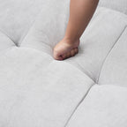 104.8" Modular Cloud Loveseat with Extra Wide & Deep Seats, Oversized 2-Seater Mid-Century Modern Couch for Living Room, Linen