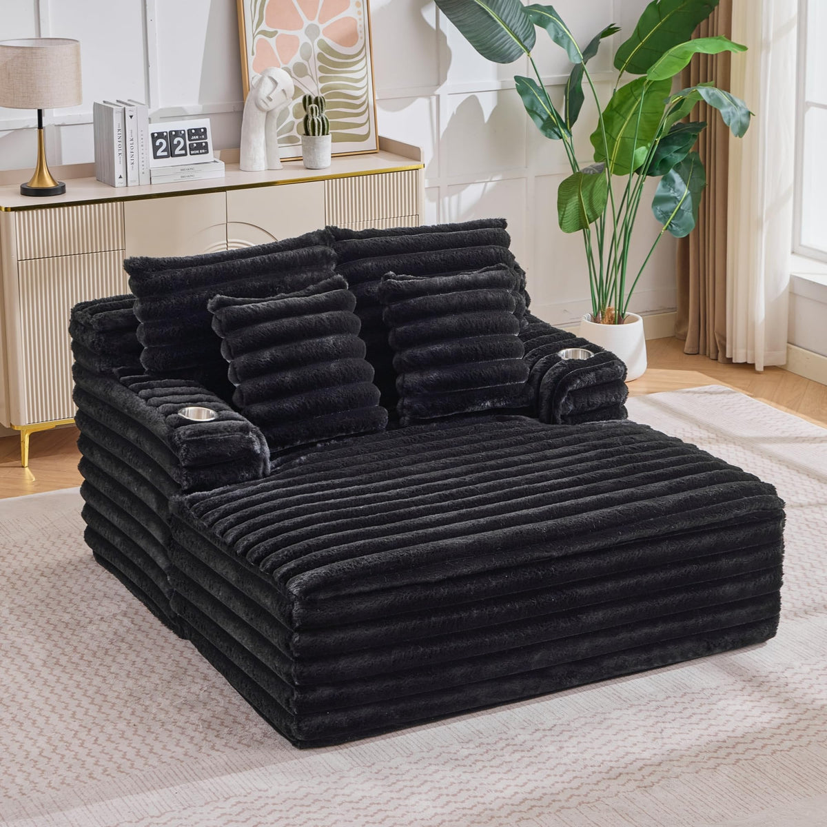 100.39" Modular Sectional Sofa with Flexible Layout, No Assembly Required