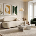 WILLIAMSPACE 66" Modern Velvet Curved Sofa Couch for Living Room, Nomad