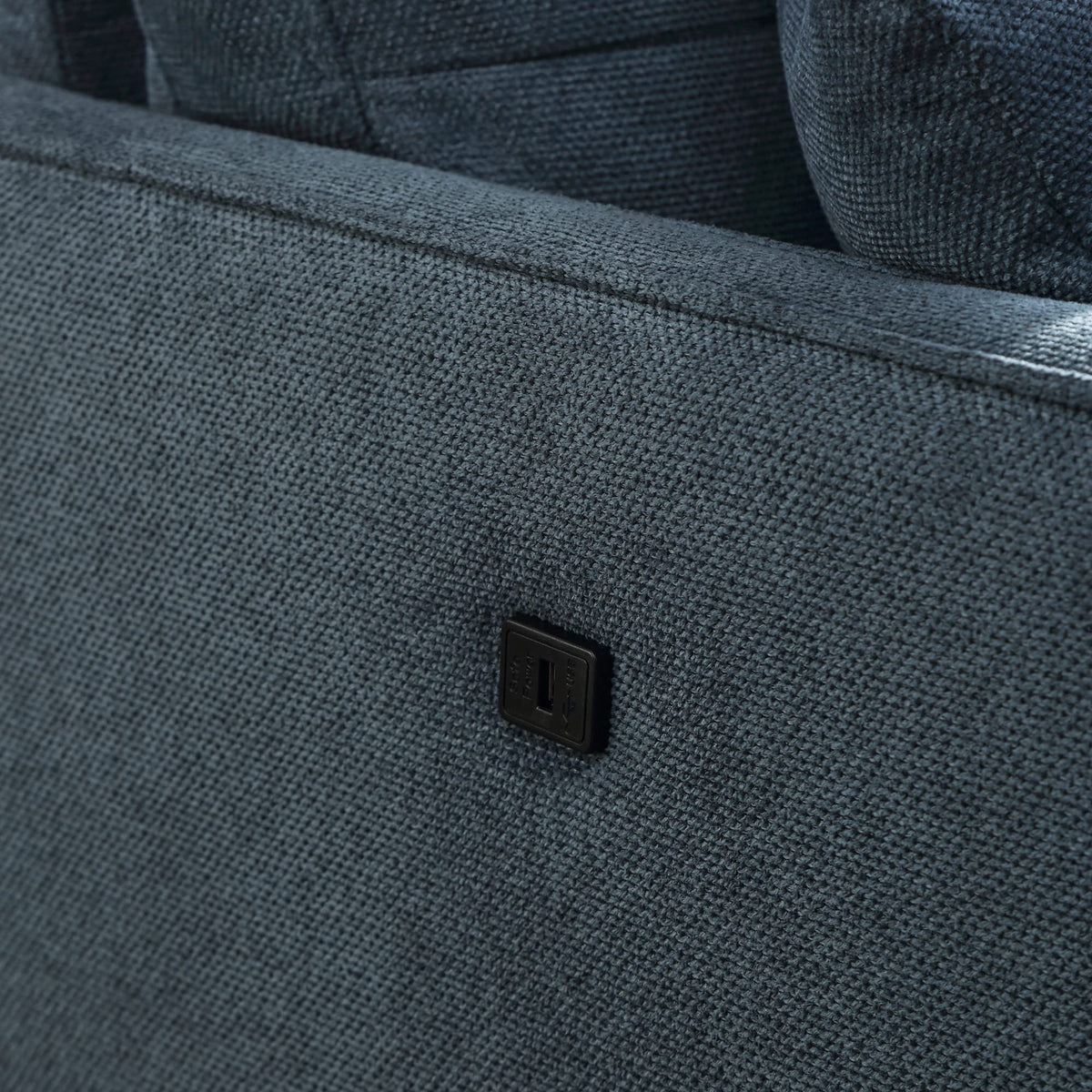 Tidyard Living Space 3 Seater Sofa with Waterproof Fabric & USB Charging Port, High-Density Foam Cushion, 800 lbs Weight Capacity, Polyester Upholstery, Dustproof & Breathable Living Room Couch