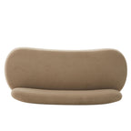 WILLIAMSPACE 66" Modern Velvet Curved Sofa Couch for Living Room, Nomad