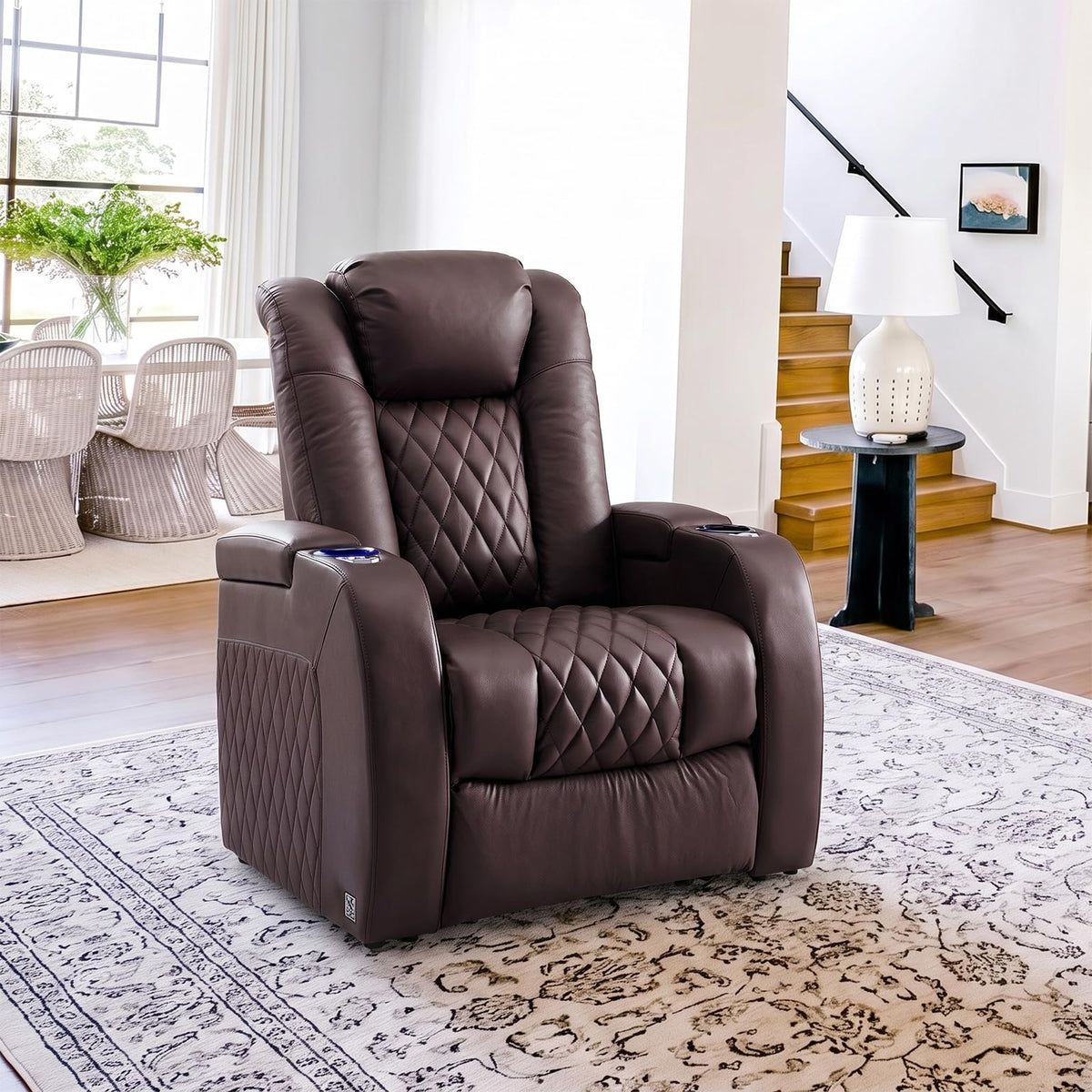 Weilianda Power Reclining Sofa for Living Room, Grey