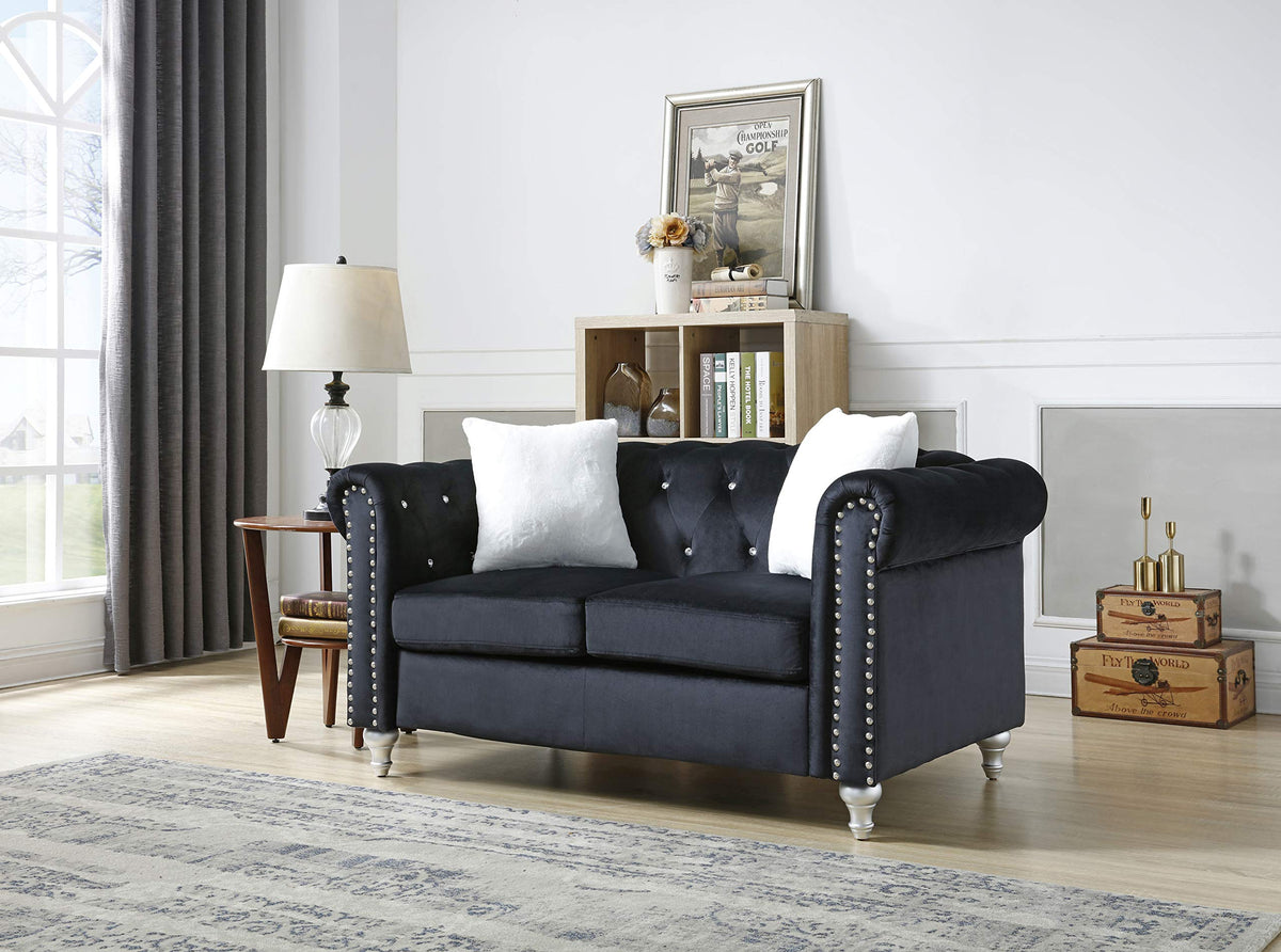 102 Inch Modular L-Shaped Sofa with Storage, Black Linen Fabric Sectional