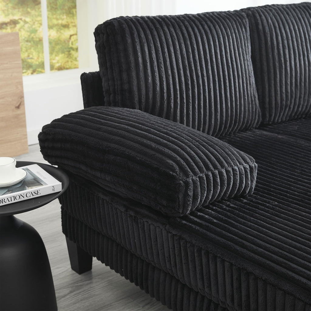 U Shaped Couch with Oversized Seat,4 Seat Sofa with Double Chaise,Comfortable and Indoor Furniture for Living Room,Apartment