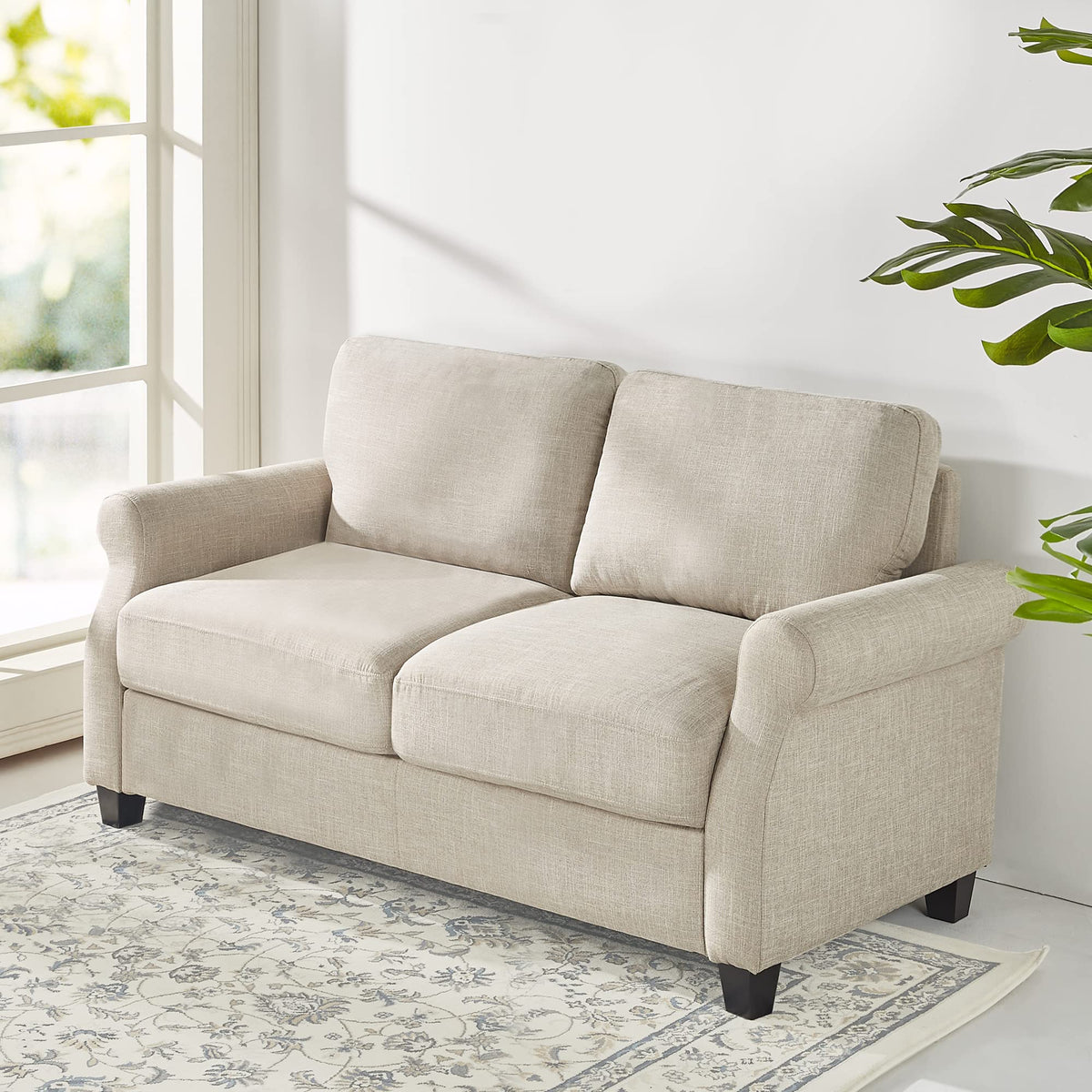 Zinus Josh Sofa Couch/Easy, Tool-Free Assembly, Beige