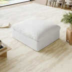 110.8" Oversized Cloud Modular Sectional Sofa, L Shaped Couch,White