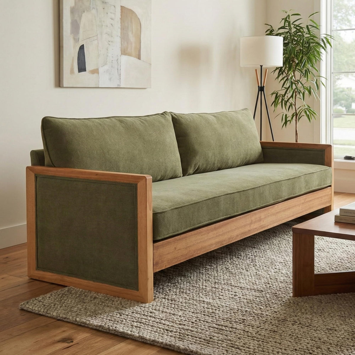 102 Inch Modular L-Shaped Sofa with Storage, Black Linen Fabric Sectional