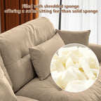 U Shaped Cloud Couches for Living Room Modular Sectional Sofa with Ottomans