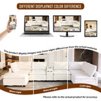 121.2" U Shaped Modular Sectional Sofa Couch for Living Room, Beige