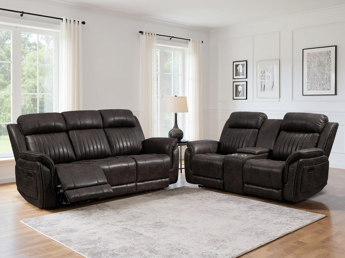 Zero Gravity Power Reclining Loveseat Sofa with Adjustable Headrests, Power Loveseat Recliner with Console, Electric 2-Seater Recliner Couch with Charging Port for Living Room (Velvet, Blue)