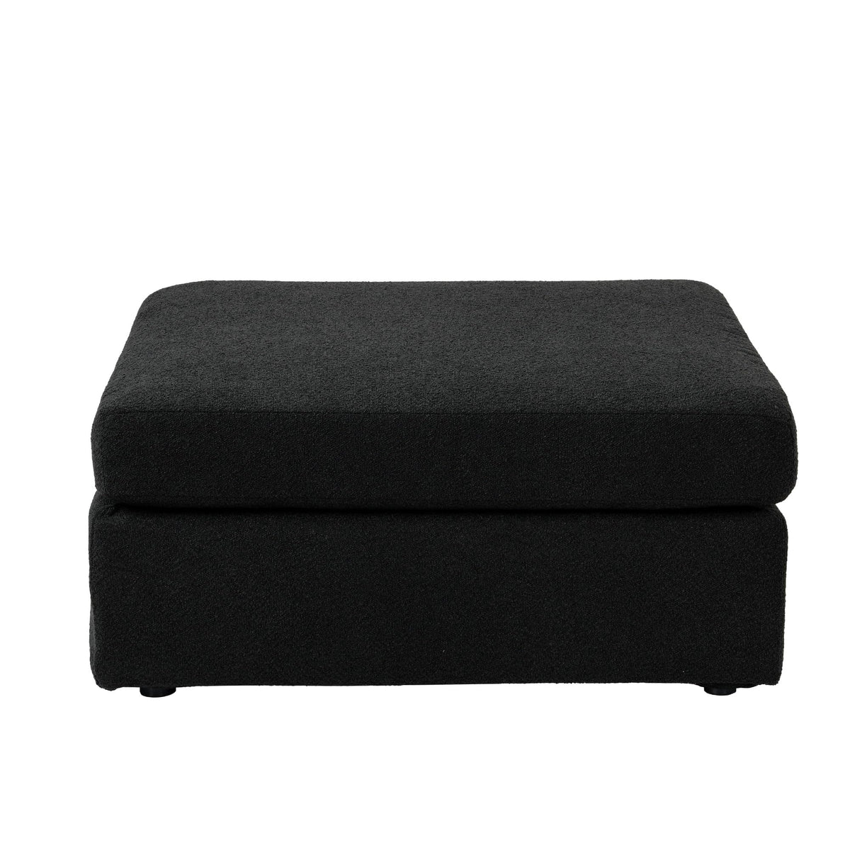 WJShome Modular Sectional Couches, V-Shaped Cloud Couch with Ottoman, High Density Sponge Cushion Sleeper Sofa Bed, Wooden Frame, Sherpa Fabric Sofa Furniture for Living Room, Apartment, White
