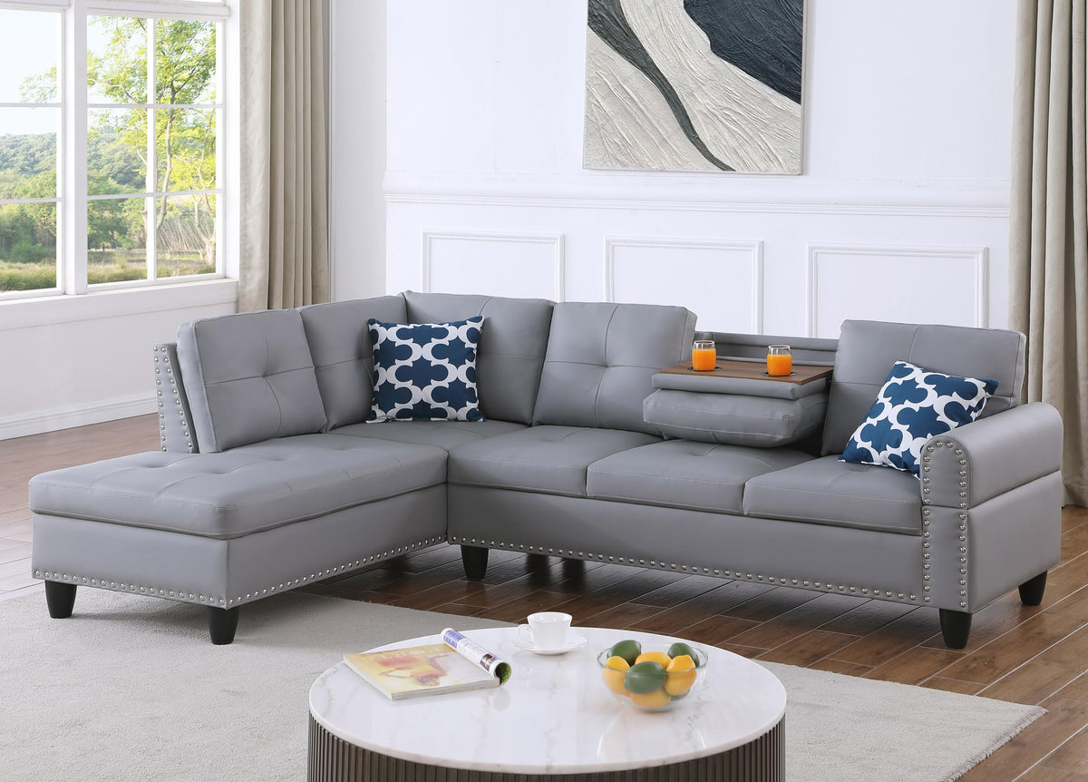 Wakefit 98" Sectional Sofa Couch for Living Room