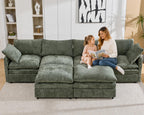 U Shaped Sectional Couches for Living Room 130"