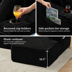 125" Cloud Sectional Boneless Couch for Living Room, Modular U Shaped Sofa