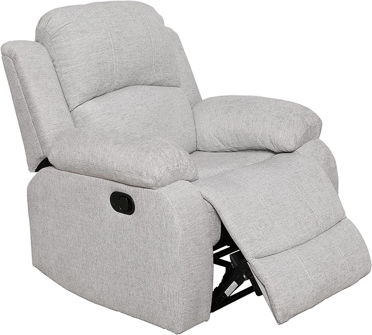 Bonded Leather Living Room Furniture Set Reclining Sofa Set Loveseat Furniture Sets in Living Room Sofa Recliners (3 Pieces, Blue Microfiber)