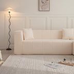 105.5" Modular L Shaped Sectional Floor Couch, Deep Seat Tufted Comfy Sofa Set with Chaise for Living Room
