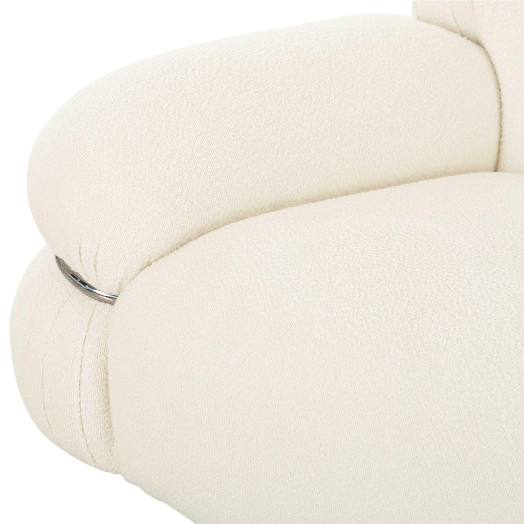 Tov Furniture Leyla Cream Boucle Sofa
