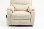 Tidyard Lounge Chair with Lift Function, 180° Reclining Electric Massage Sofa for Elderly, Power Recliner with Remote Control, Cup Holder & Wireless Charging, 400 lbs Capacity