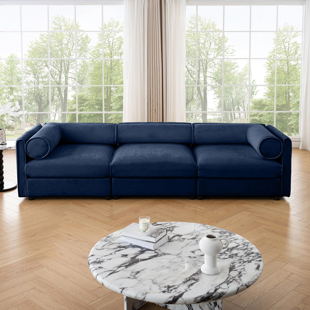 109'' Modular Sectional Sofa, Oversized 4 Seat L Shaped Couch with Storage Ottoman, Extra Deep Seat, Modern Comfy Convertible Chenille Sofa with Chaise, Lounge Couches for Living Room, Camel