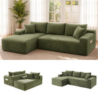 106" Modular Boneless Sofa, Sectional Chaise L-Shaped Couch for Living Room