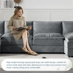 [NEW SKU of N723S1687B]136" Chenille Modular Sectional Sofa with Deep and