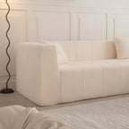 105.5" Modular L Shaped Sectional Floor Couch, Deep Seat Tufted Comfy Sofa Set with Chaise for Living Room